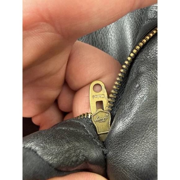 Chloe Women's Size 36 EU 100% Calfskin Leather Rare Designer Ankle Zip Pants - Picture 8 of 16